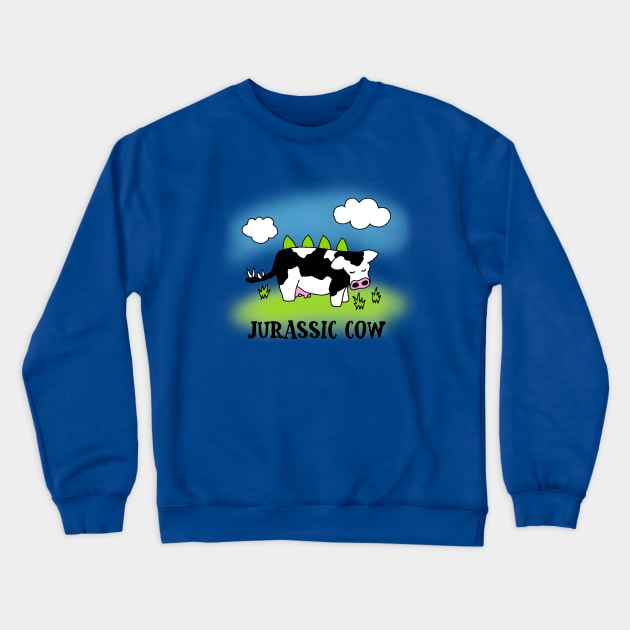 Jurassic Cow - Evolution of Milk Crewneck Sweatshirt by DeadMonkeyShop